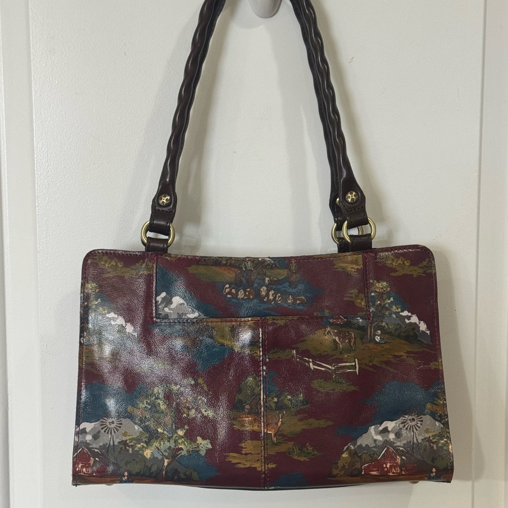 PATRICIA NASH MONTANA SADIE LACE UP LEATHER SATCHEL BAG - Picture 7 of 16